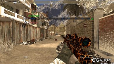 ak47, ak74u, p90, m40a3, m4, claymore and the cfg