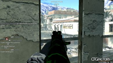 ak47, ak74u, p90, m40a3, m4, claymore and the cfg