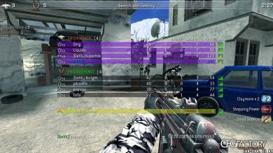 ak47, ak74u, p90, m40a3, m4, claymore and the cfg