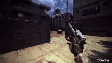 Desert Eagle Silver Black Blood