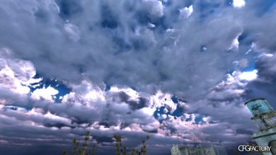 Light Blue Cloudy Sky