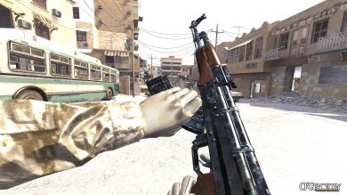 AK-47 Digital Blue Camo