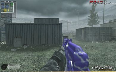 Blue & White Strips/Rips AK74u