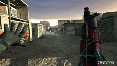 Red White and Blue AK74u Stripes