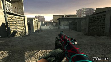 Red White and Blue AK74u Stripes