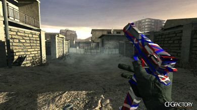 Red White and Blue AK74u Stripes