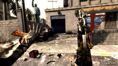 AK-74u green Woodland Camo
