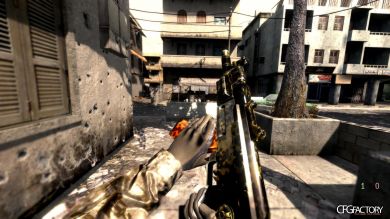 AK-74u green Woodland Camo