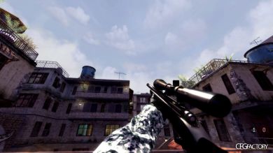 white/green Digital Camo Gloves