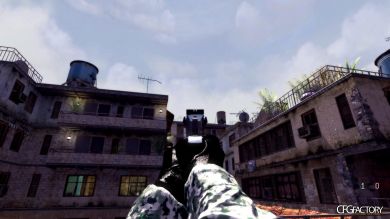white/green Digital Camo Gloves