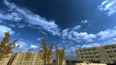Blue Noon Sky