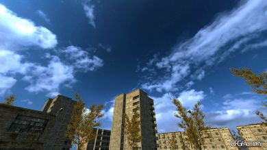 Blue Noon Sky