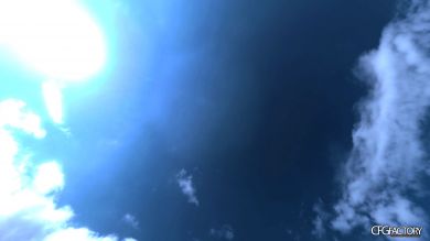 Blue Noon Sky