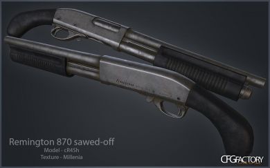 Nickel Sawed-off 870
