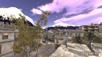 Purple mountains