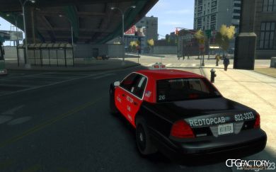 Red Top Cab 2009 Crown Victoria Taxi CVPI V8.1