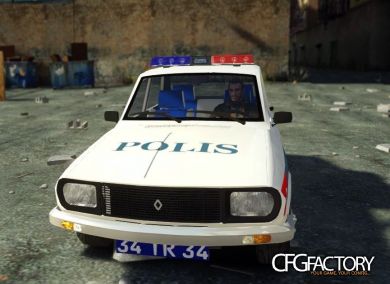 Renault 12 Turkish Police v.2