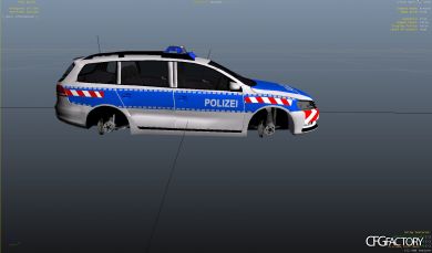 Volkswagen Passat B7 FuStw Polizei RTK 7 Autobahnp