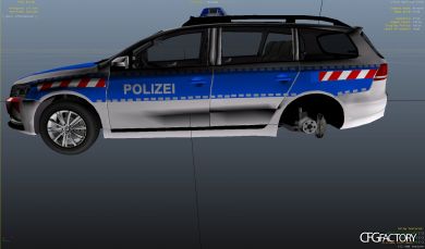 Volkswagen Passat B7 FuStw Polizei RTK 7 Autobahnp
