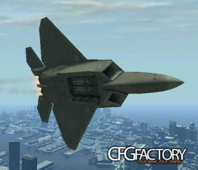 F-22A Raptor with working parts and openable weapo