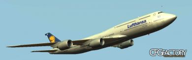 Boeing 747-8I with detailed cockpit.