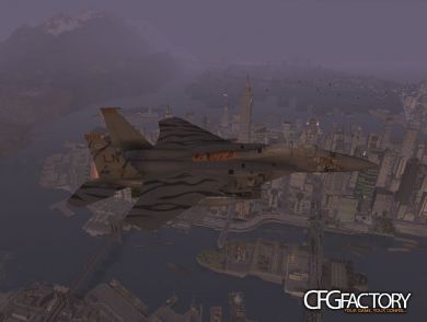 F-15E Strike Eagle with detailed cockpit