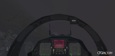 F-15E Strike Eagle with detailed cockpit