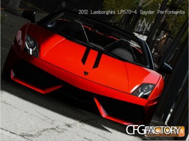 2012 Lamborghini Gallardo LP570-4 Spyder Performan