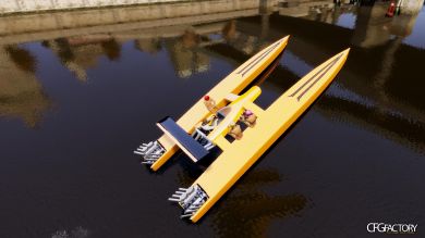 Dragboat Twin V8