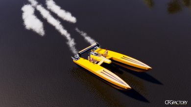 Dragboat Twin V8