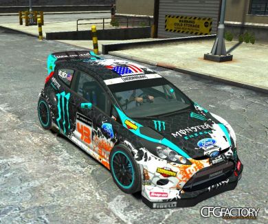 Ford Fiesta RS WRC Gymkhana mod (DiRT3)