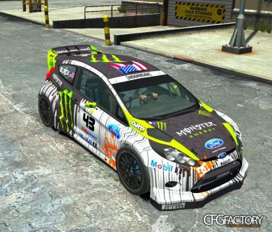 Ford Fiesta RS WRC Gymkhana mod (DiRT3)