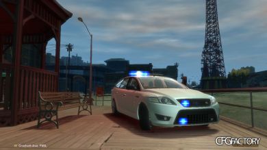 Finnish Police bike and Mondeo police