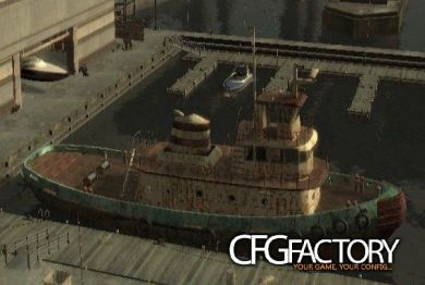 Realistic Rusty Tugboat