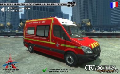 Mercedes Sprinter VSAV Sapeurs Pompiers de Paris