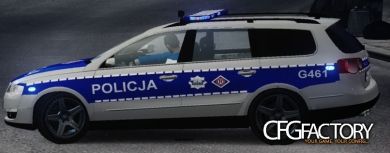 Volkswagen Passat Police with Simon1790 Skins Pack