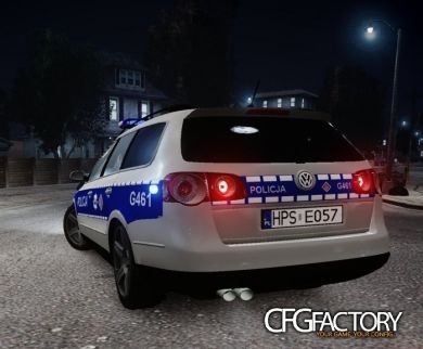 Volkswagen Passat Police with Simon1790 Skins Pack