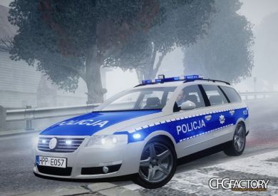 Volkswagen Passat Police with Simon1790 Skins Pack