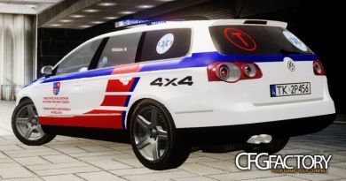 Volkswagen Passat Police with Simon1790 Skins Pack