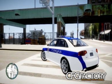 Audi RS4 Serbian Police skin