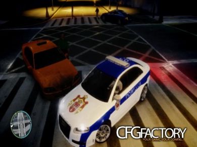 Audi RS4 Serbian Police skin