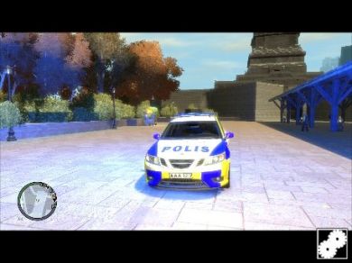 Swedish SAAB 9-3 Police car