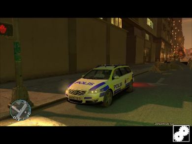 Swedish Volkswagen Passat Police car
