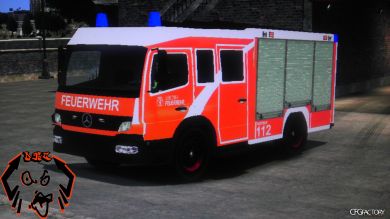 German Fire Truk Berliner Feuerwehr V5