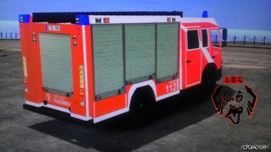 German Fire Truk Berliner Feuerwehr V5