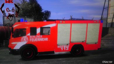 German Fire Truk Berliner Feuerwehr V3
