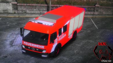 German Fire Truk Berliner Feuerwehr V2
