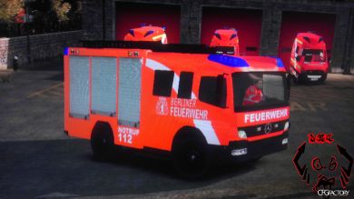 German Fire Truk Berliner Feuerwehr
