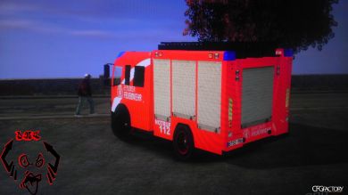 German Fire Truk Berliner Feuerwehr
