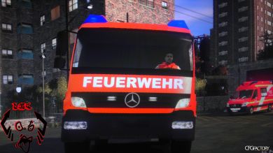 German Fire Truk Berliner Feuerwehr